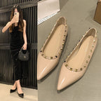 Damen elegante Ballerinas mit modischer Zierverzierung und schmaler Silhouette R&B