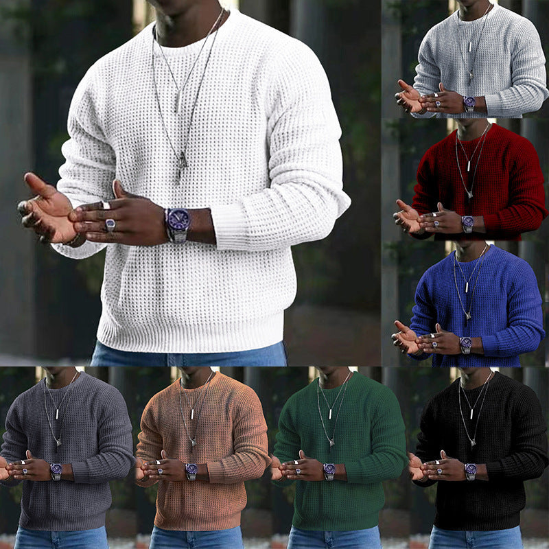 Herren stilvoller Strickpullover mit strukturiertem Design R&B
