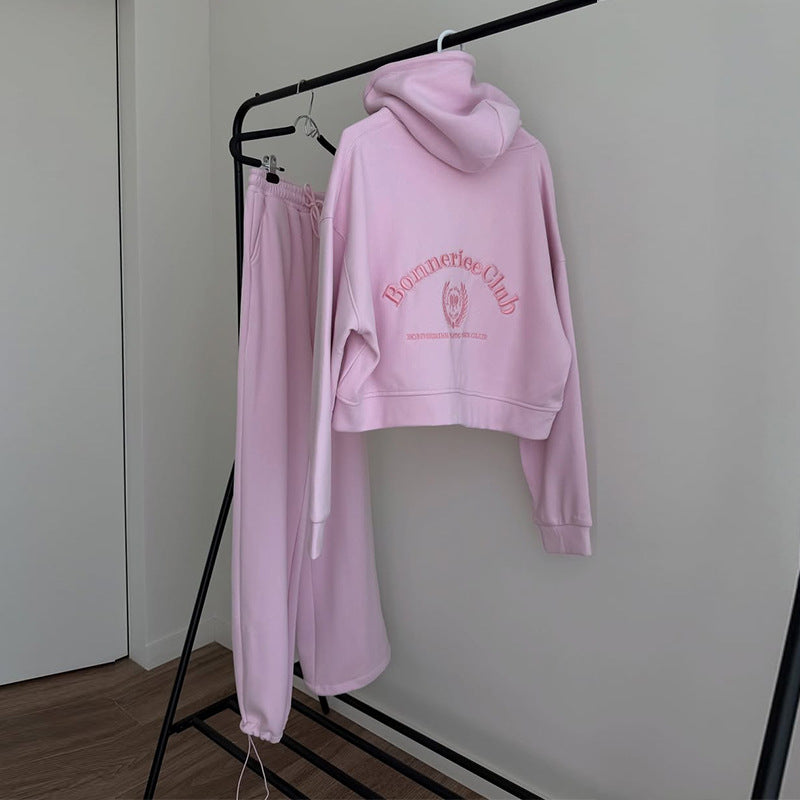Damen lässiger Hoodie und Jogginghose Set R&B