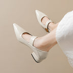 Damen elegante Slingback-Ballerinas mit angesagtem Riemen und modischem Akzent