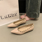 Damen elegante Ballerinas mit modischer Zierverzierung und schmaler Silhouette R&B