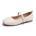 Damen Ballerina-Schuhe mit elegantem Riemen und schimmerndem Obermaterial R&B
