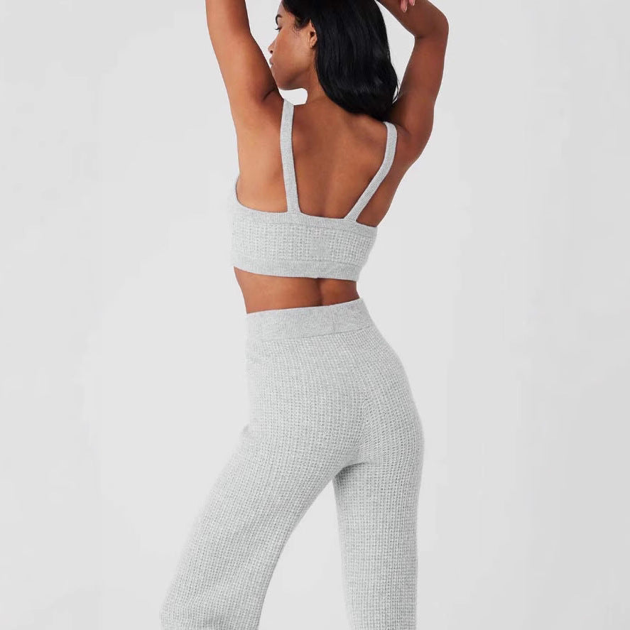 Damen Komfortables Waffelstrick-Set R&B