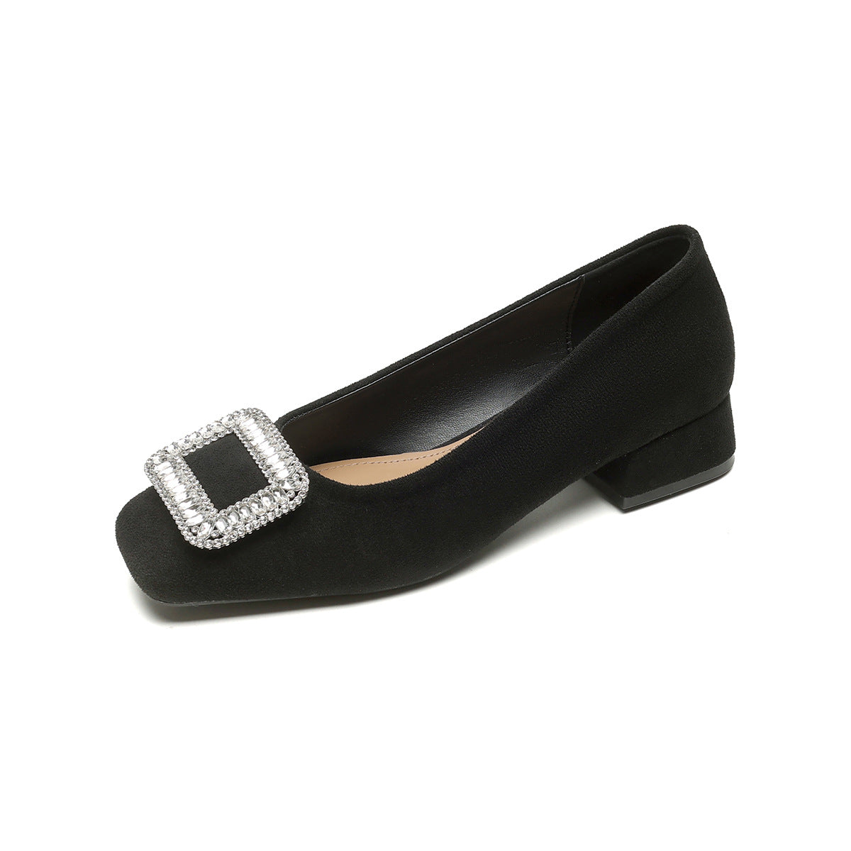 Damen elegante Pumps mit funkelndem Schmuckdetail