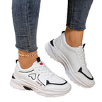 Damen Sneakers mit verspieltem Herzdesign und gepolsterter Sohle R&B