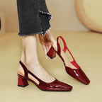 Damen Slingback-Pumps mit modernem Design und bequemem Blockabsatz