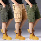 Herren Cargo-Shorts mit einer Vielzahl von praktischen Taschen und verstellbarem Bund