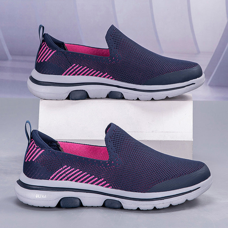 Damen Atmungsaktive Slip-On Sneakers mit elastischem Aufbau R&B