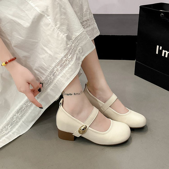 Damen elegantes Mary Jane Schuhwerk mit verstellbarem Riemen R&B