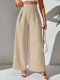Damen Weite Palazzo-Hose mit elegantem Schnitt und hohen Taillenbund