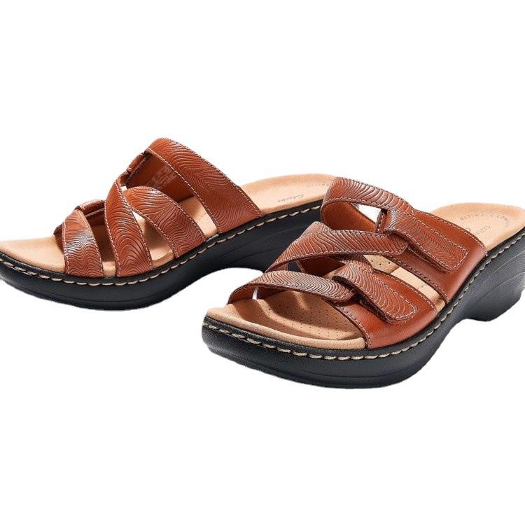 Damen Komfortable Clogs mit anatomischem Fußbett und modischem Riemendesign R&B