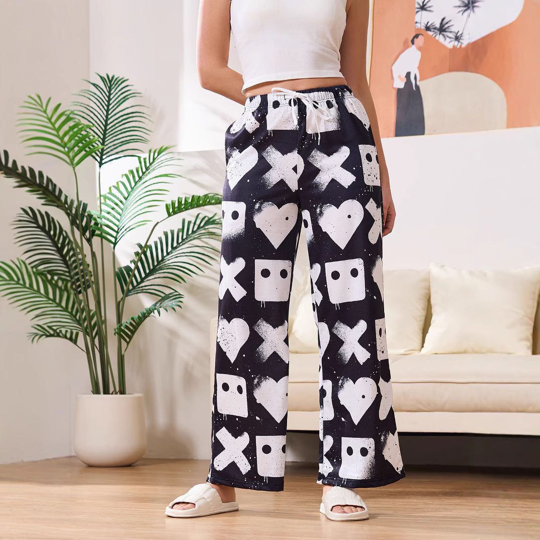 Damen Freizeit-Hose mit kreativen Mustern R&B