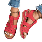 Damen Komfortable Riemensandalen mit anatomischem Fußbett R&B