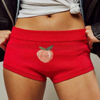 Damen Boxershorts mit verspieltem Fruchtmotiv