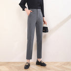 Damen komfortable Anzug Stoffhose weit