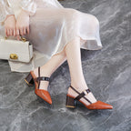 Damen Slingback-Pumps mit modischem Schmuckverschluss R&B
