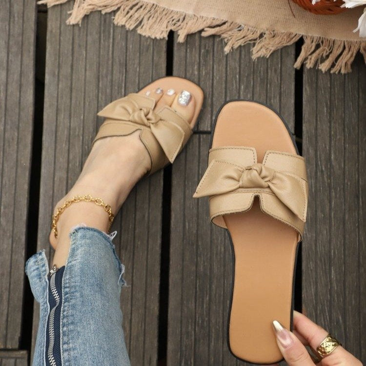 Damen Komfortable Mules mit elegantem Schleifendetail R&B