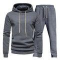 Herren Freizeit-Hoodie und Jogginghose-Set mit strukturiertem Design R&B