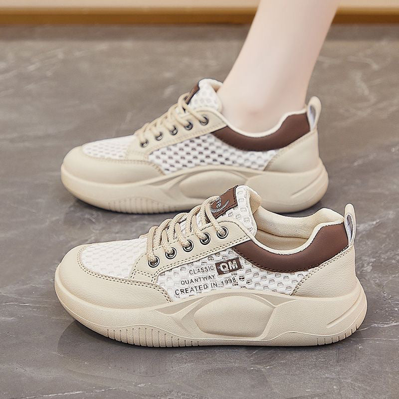 Damen Atmungsaktive Sneakers mit elastischer Schnürung und stabiler Sohle R&B