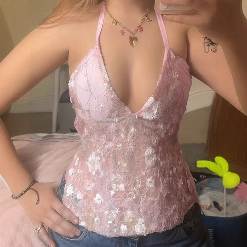 Damen Spitzen-Bandeau-Oberteil mit Blumenapplikationen und verstellbaren Trägern R&B