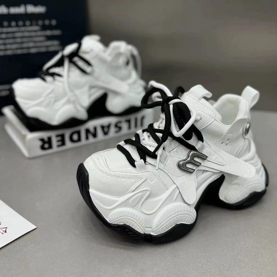 Damen Trendige Chunky Sneakers mit atmungsaktiver Mesh-Oberfläche und innovativer Dämpfung