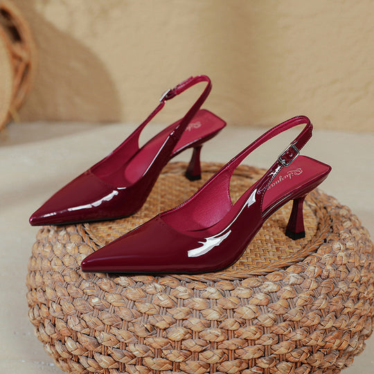 Damen Slingback-Pumps mit elegantem spitzen Design und funktionalem Riemen R&B