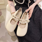 Damen Ballerinas mit verstellbarem Riemen und weichem Innenfutter R&B
