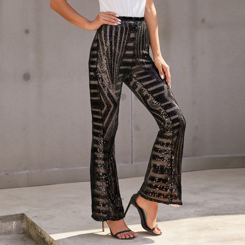 R&B | Glitzer Schlagpaillettenhose