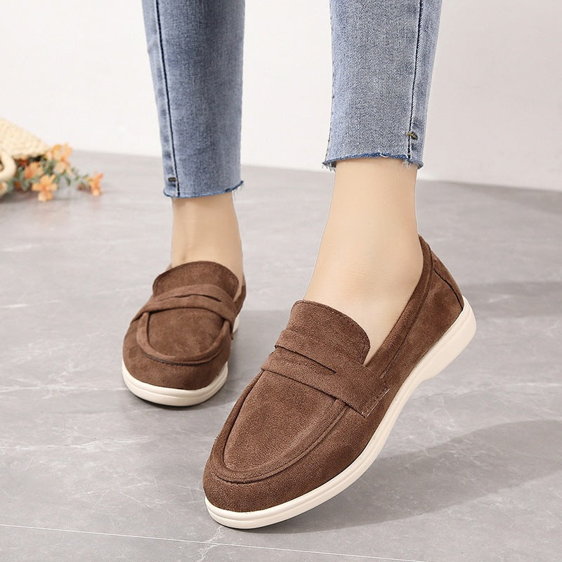 Damen Mokassins mit modischem Veloursleder-Design R&B