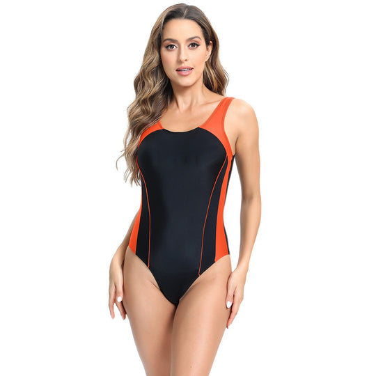 Damen Sportlicher Schwimmanzug mit ergonomischem Schnitt und farblichen Akzenten R&B