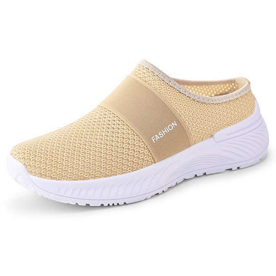 Damen Leichte Slip-On Freizeitschuhe mit elastischem Riemen R&B