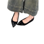 Damen spitze Ballerinas mit edel glänzendem Detail R&B