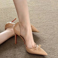 Damen elegante Slingback-Pumps mit dekorativer Schleifenverzierung R&B