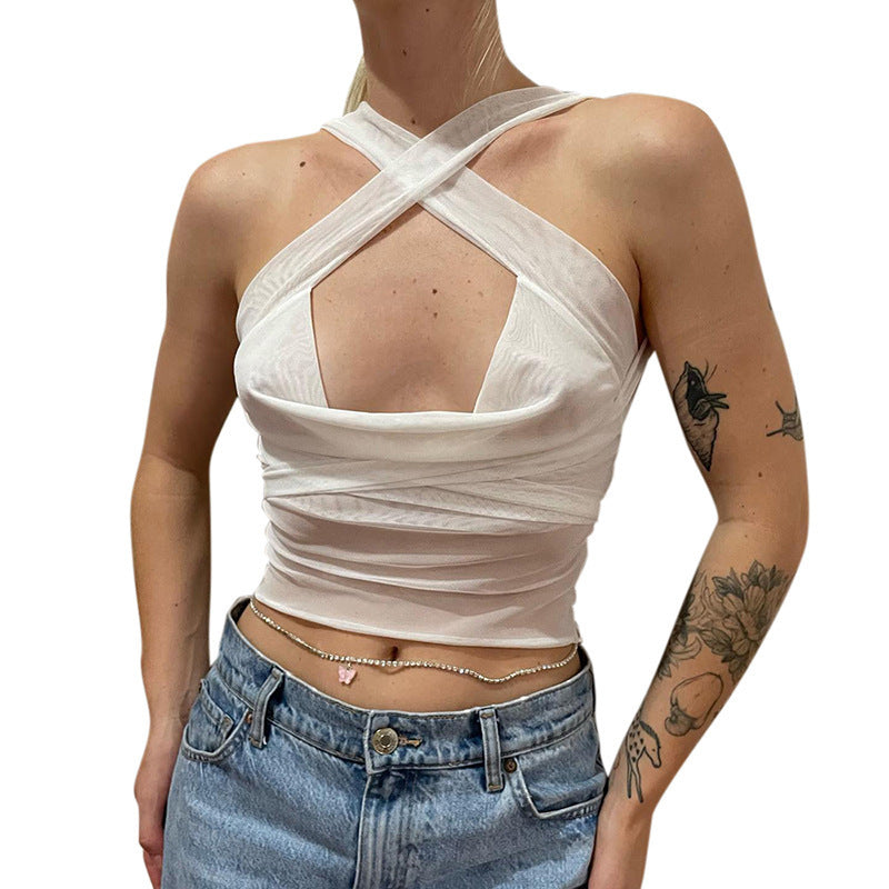 Damen Wickeloberteil mit kreativem Schnitt und schmeichelndem Dekolleté R&B