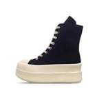 Damen High-Top Plateau Sneakers mit Reißverschluss R&B