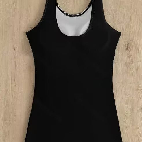 Damen Einteiliger Badeanzug mit floralem Oberteil R&B