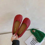 Damen Ballerina-Schuhe mit modischen Einschnitten und bequemer Sohle R&B