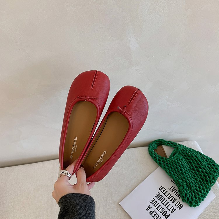 Damen Ballerina-Schuhe mit modischen Einschnitten und bequemer Sohle R&B