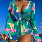 Damen Strandoutfit mit luftiger Tunika und Bikini R&B
