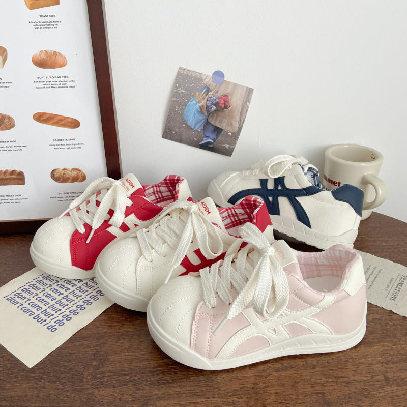 Damen Sportliche Sneaker mit kariertem Innenfutter und modischem Design R&B