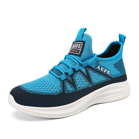 Damen Sportliche Strick-Sneakers mit rutschfester Sohle und atmungsaktivem Obermaterial R&B