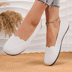 Damen Bequeme Slipper mit eleganter Struktur und rutschfester Sohle