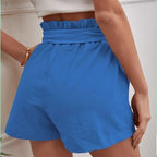Damen Tailored Shorts mit Krawatte und praktischen Taschen R&B