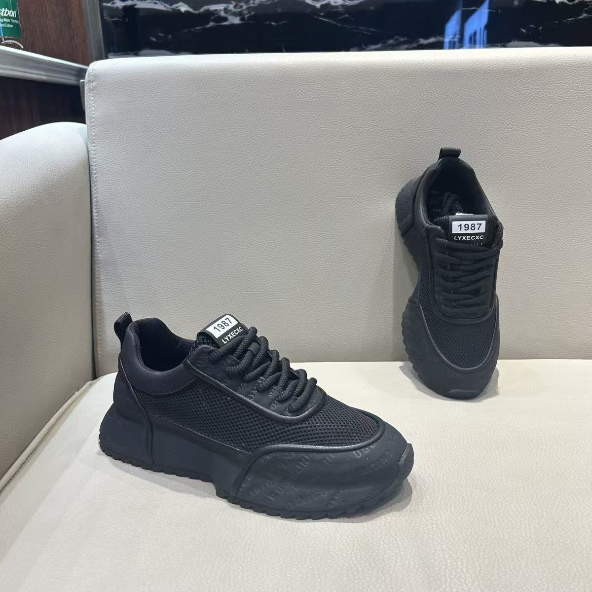 Damen sportliche Sneakers mit atmungsaktiver Mesh-Oberfläche und rutschfester Sohle R&B
