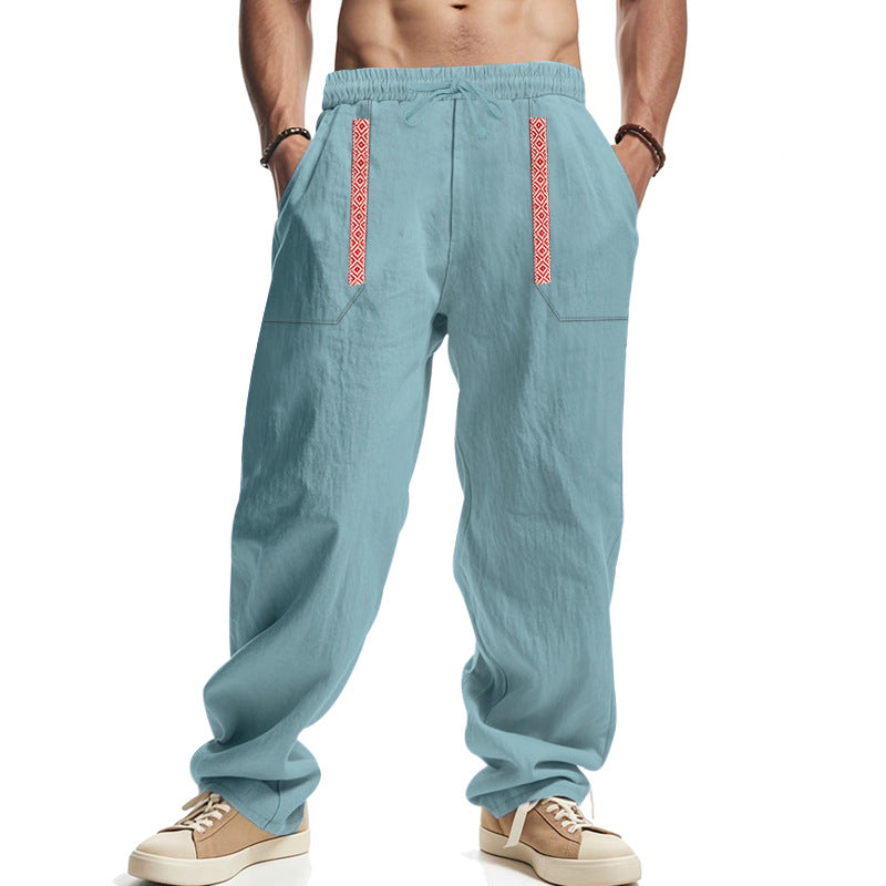 Herren lässige Cargo-Hose mit verstellbarem Bund und praktischen Seitentaschen R&B