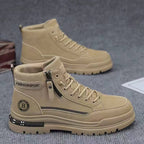 Damen Modische High-Top Stiefel mit robustem Sohlenprofil und praktischem Reißverschluss