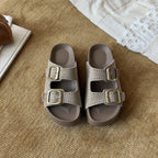 Damen Bequeme Clogs mit modischem Riemendesign und atmungsaktiver Innensohle R&B