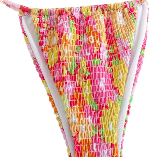 Damen Triangel-Bikini-Set mit floralem Design R&B