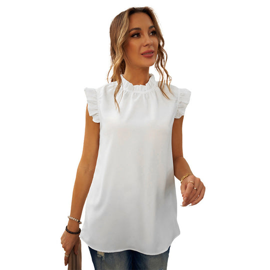 Damen Elegante Bluse mit Rüschendetails R&B