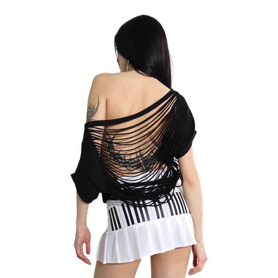 Damen Oversized Shirt mit glitzerndem Grafikelement R&B